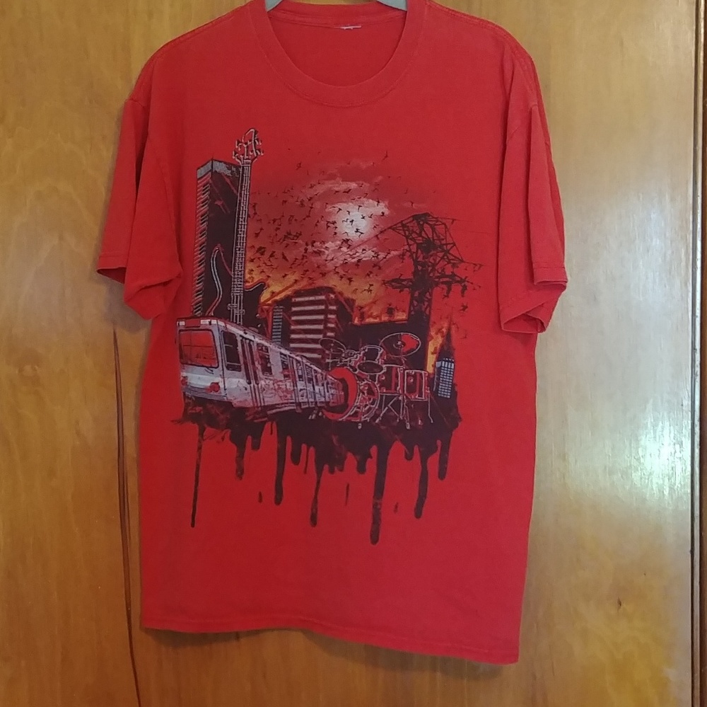 Red drummer t-shirt